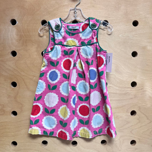Pink Floral Cord Dress