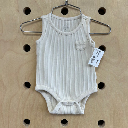 Cream Ribbed Bodysuit