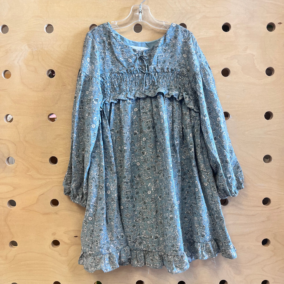 Green/Cream Floral Dress