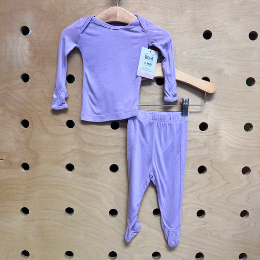 Lavender Modal Footie Set