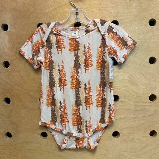 White/Browns Modal Bodysuit