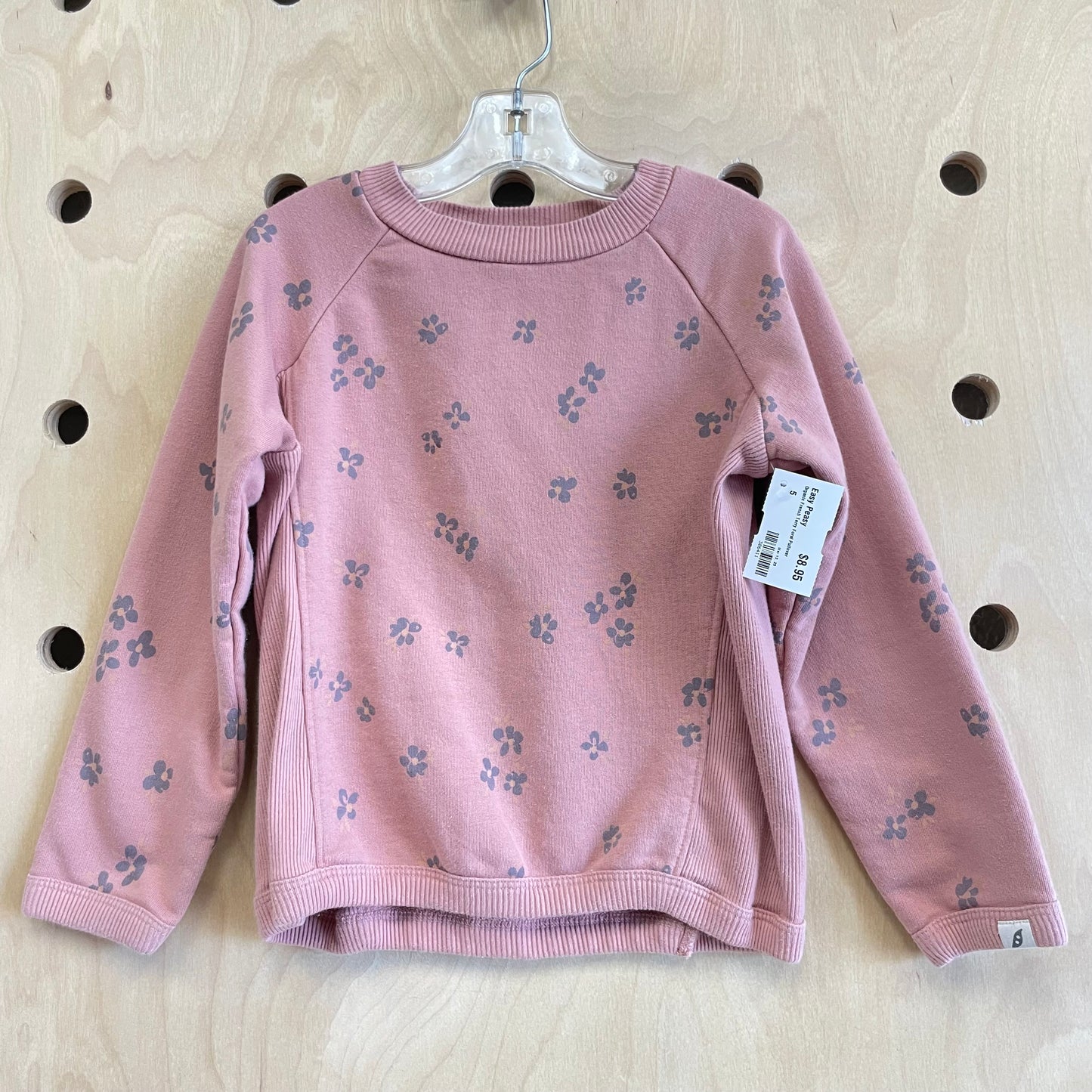 Organic French Terry Foral Pullover
