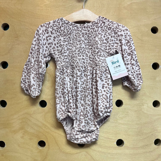 Pink/Brown Cheetah Bamboo Romper