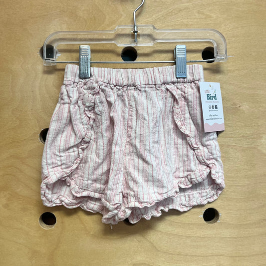 Pink/White Striped Shorts