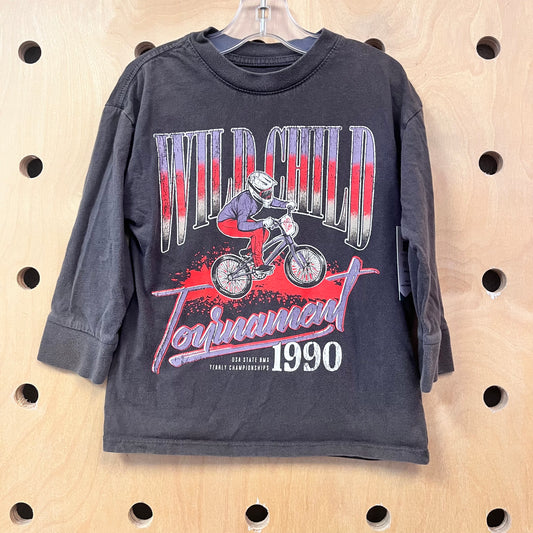 Grey Wild Child BMX Tee