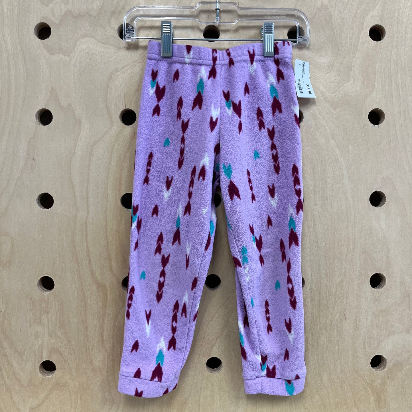 Lavender Arrows Fleece Pants