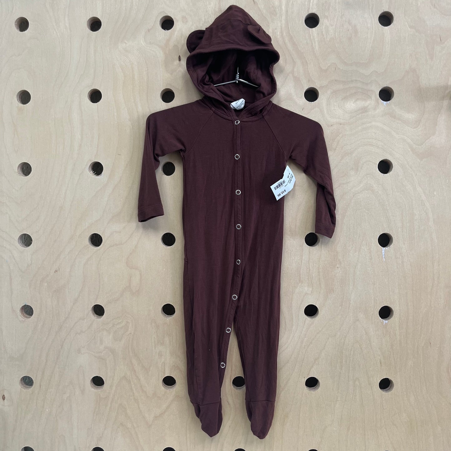 Brown Hoodie Bamboo Footies