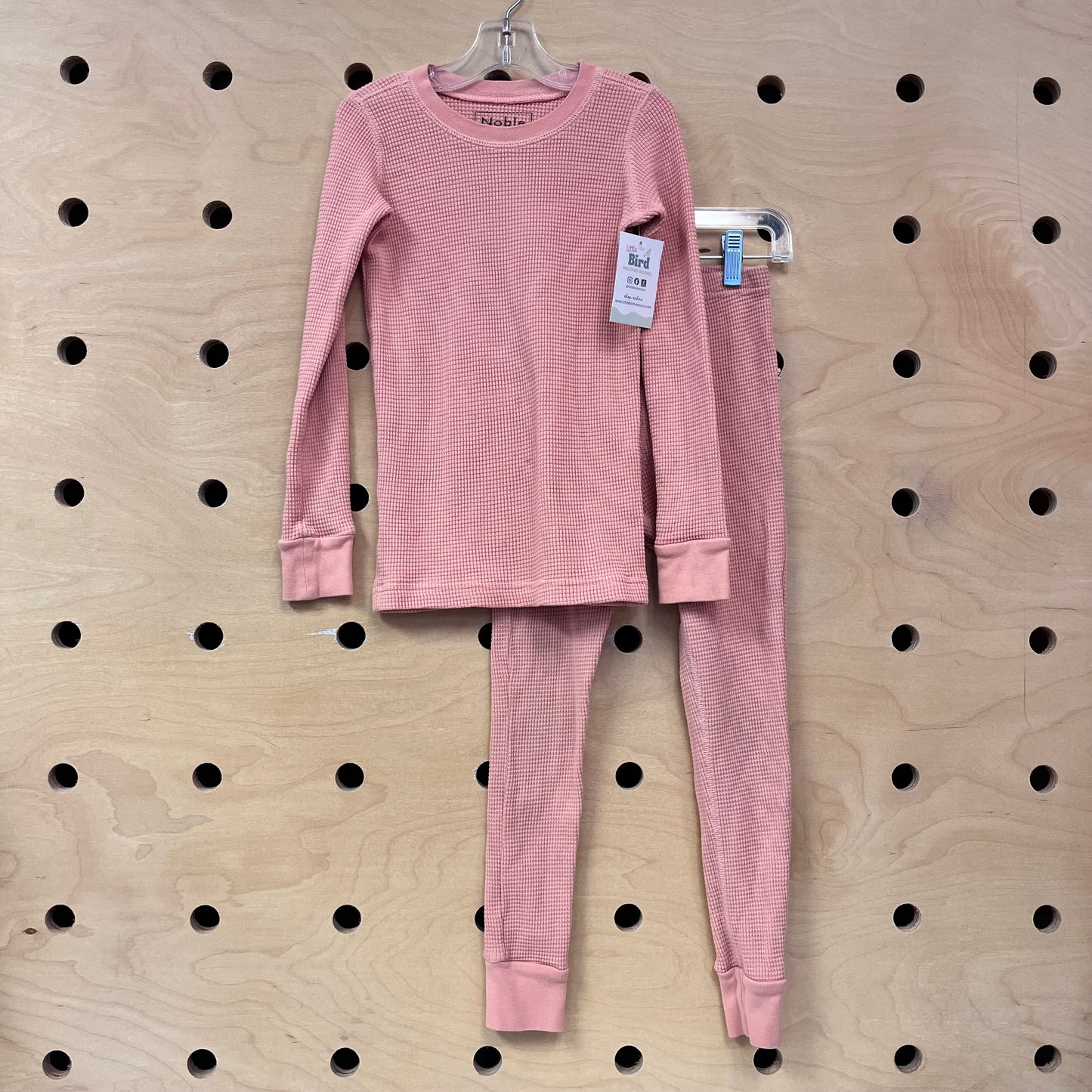 Organic Peach Waffle Knit Pajamas