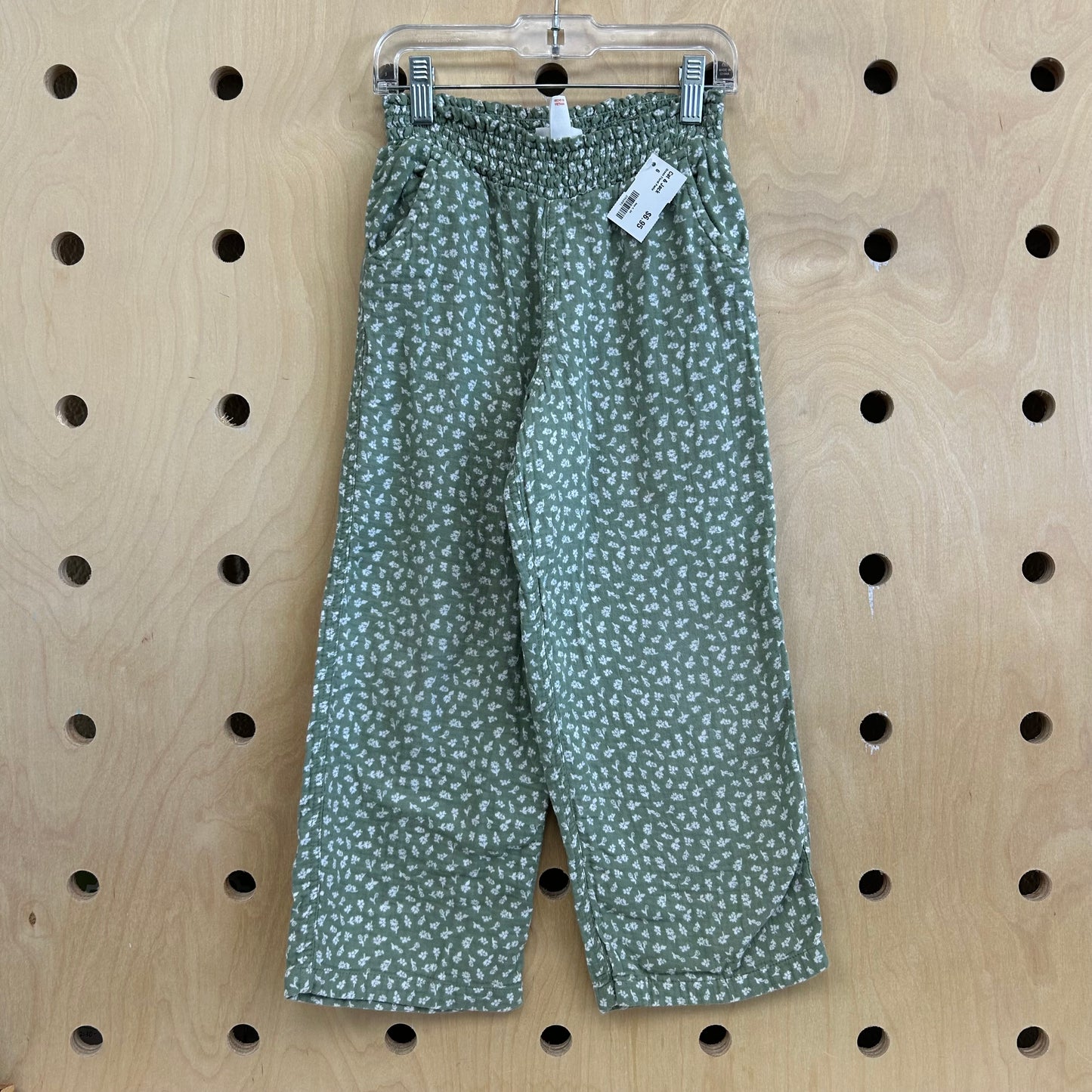 Green Floral Pants