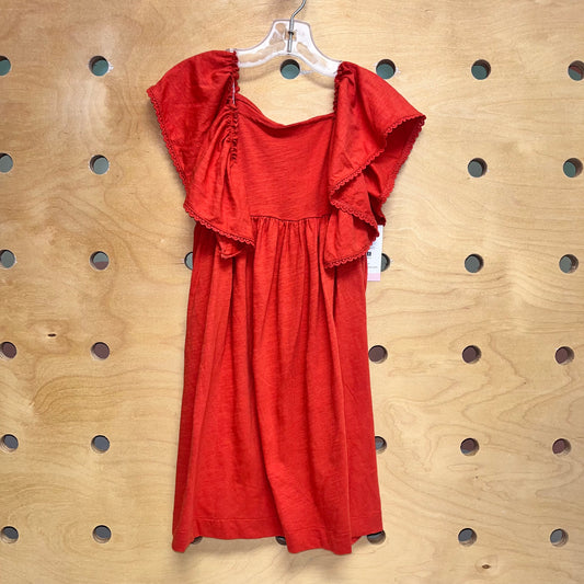 Orange Lace Trim Dress NEW!