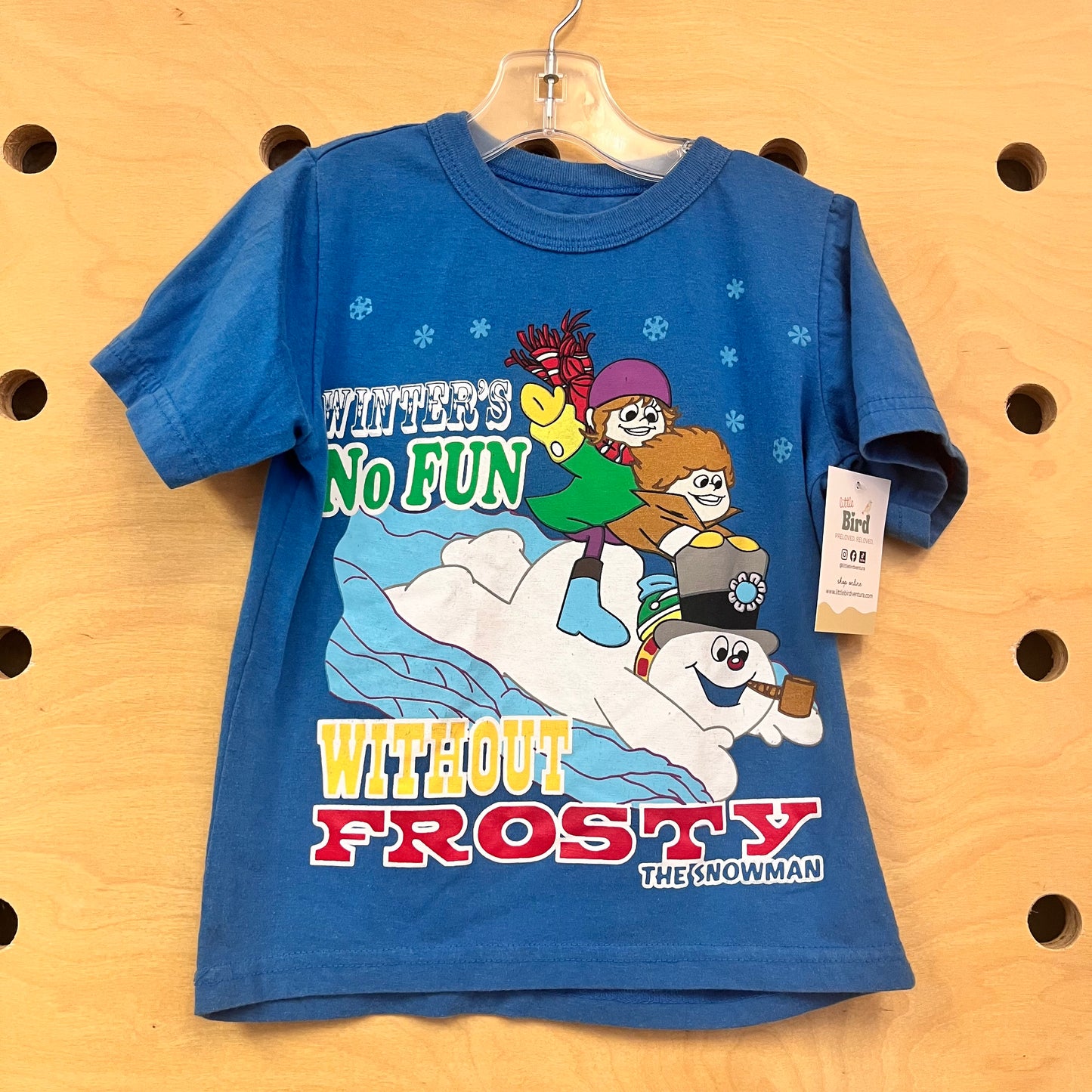 Blue Frosty the Snowman Tee