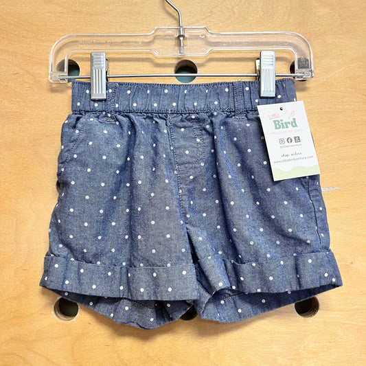 Chambray Polka Dot Shorts