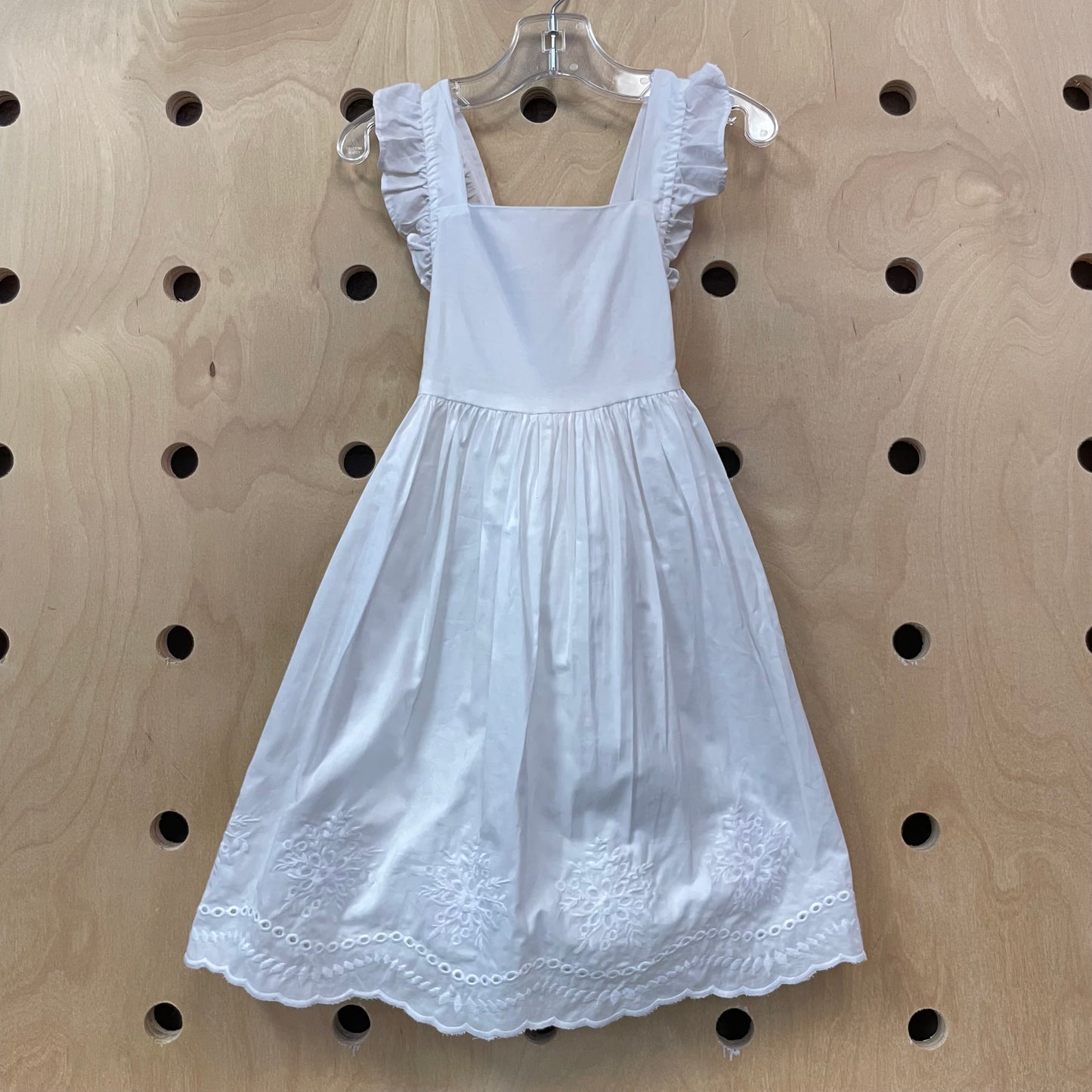White Floral Emboridered Dress NEW!