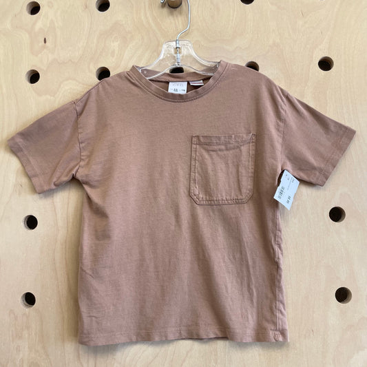 Mocha Brown Pocket Tee