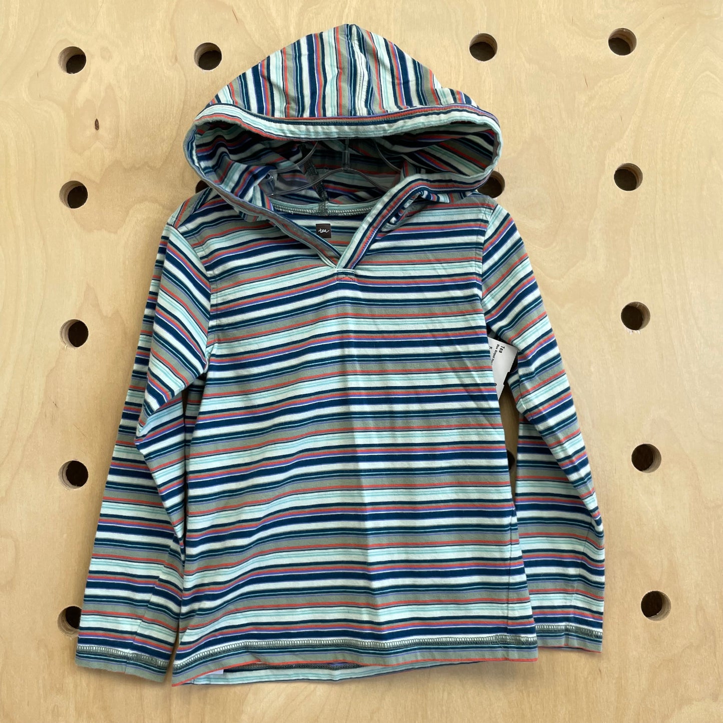 Blue Striped Hoodie Tee