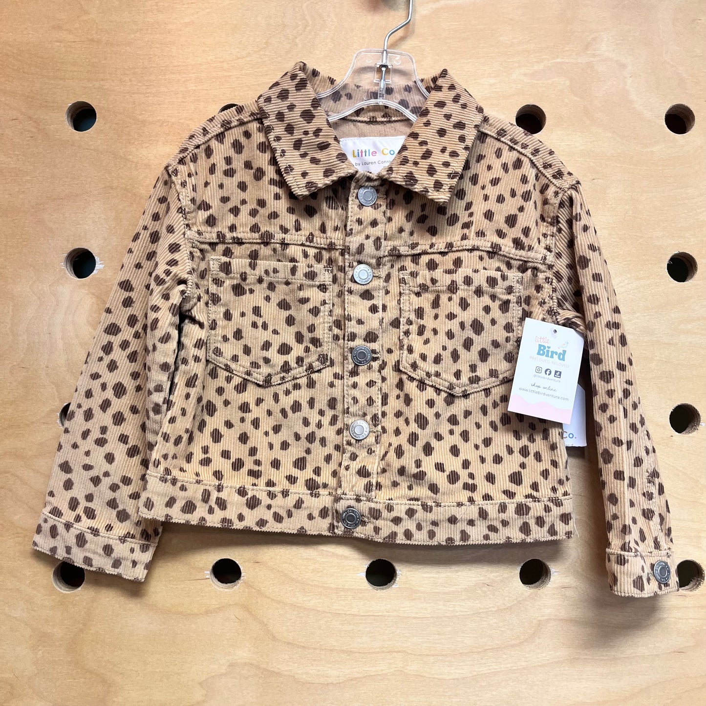 Organic Animal Print Cord Jacket NEW!