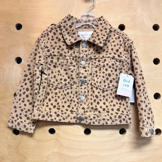 Organic Animal Print Cord Jacket NEW!