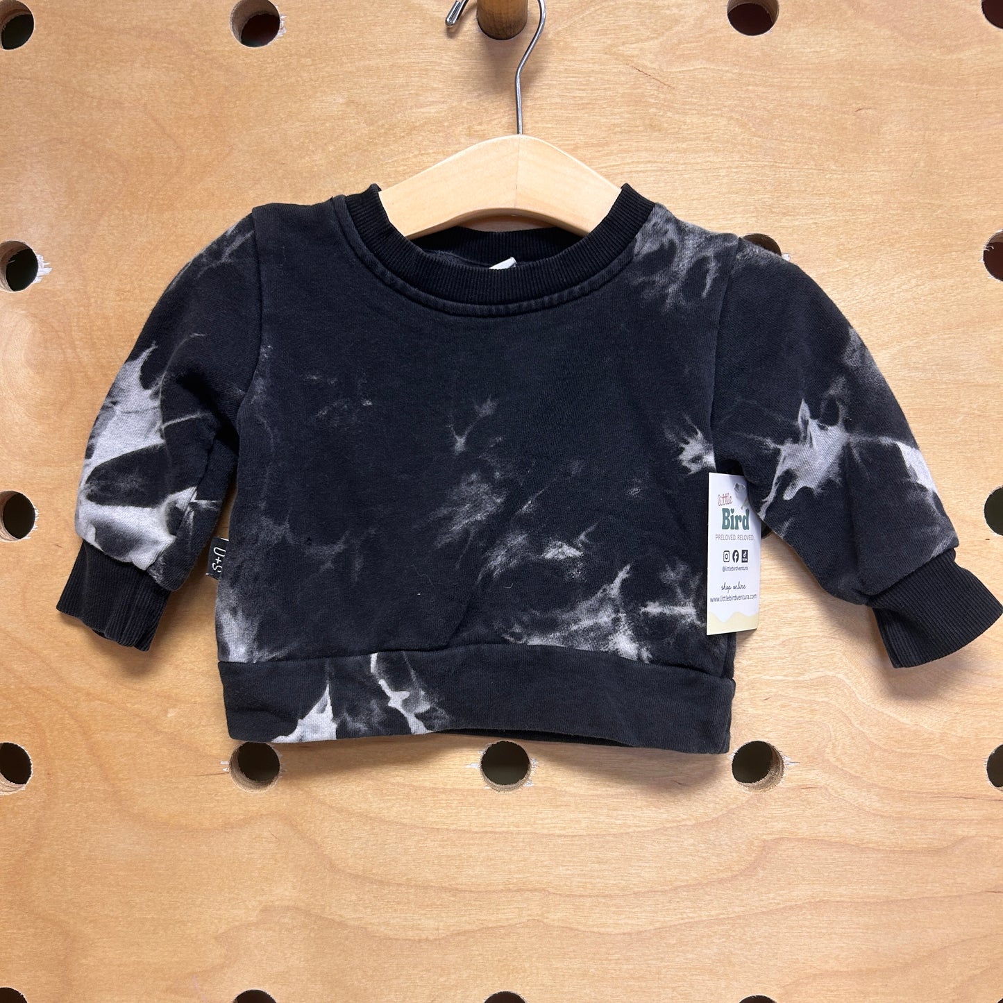 Black Tie Dye Pullover