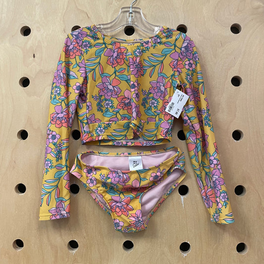 Yellow Floral Swimsuit