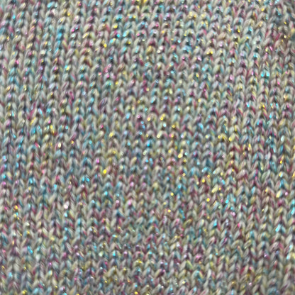 Beige Colorful Knit Cardigan