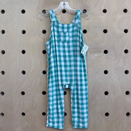 Green Gingham Bamboo Jumper