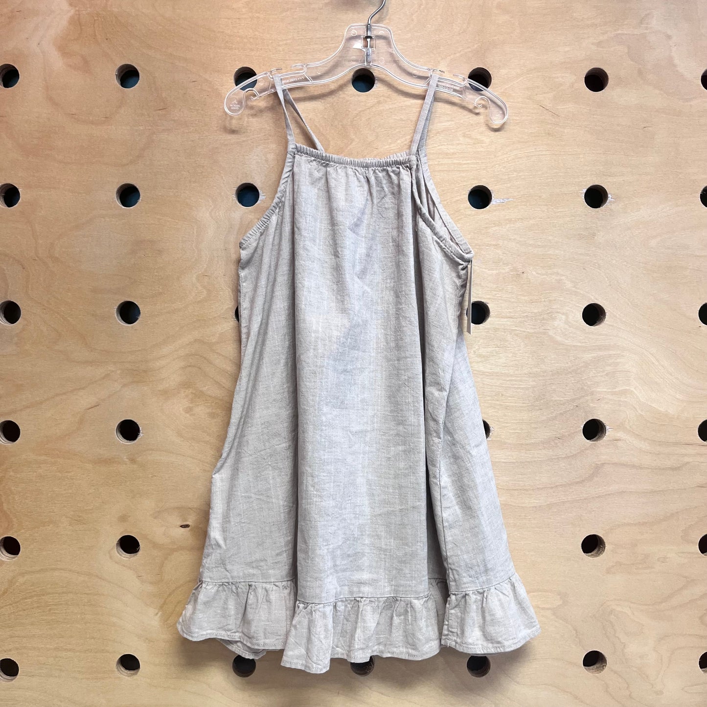 Tan Cotton Tank Dress