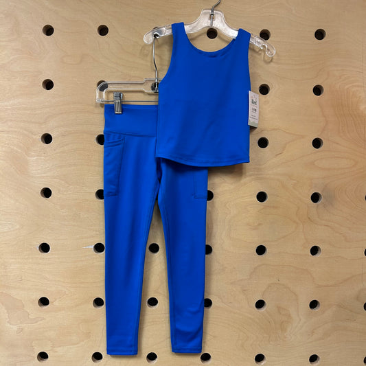 Blue Athletic Tank & Leggings