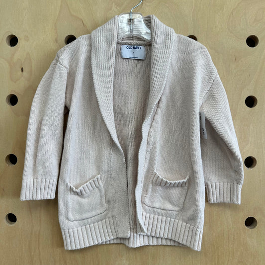 Cream Open Cardigan