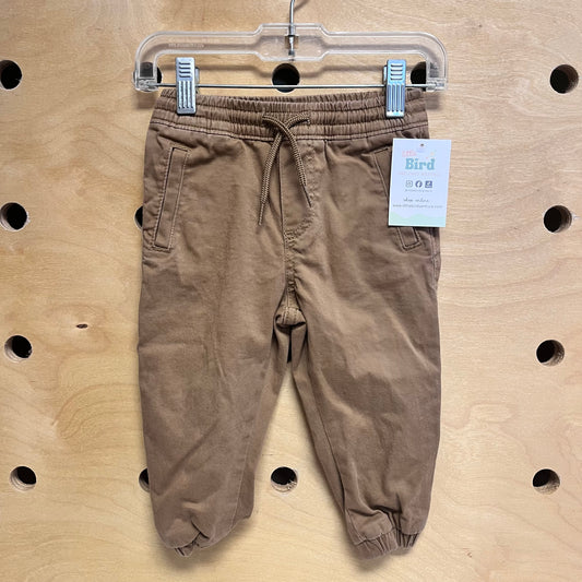 Brown Drawstring Joggers