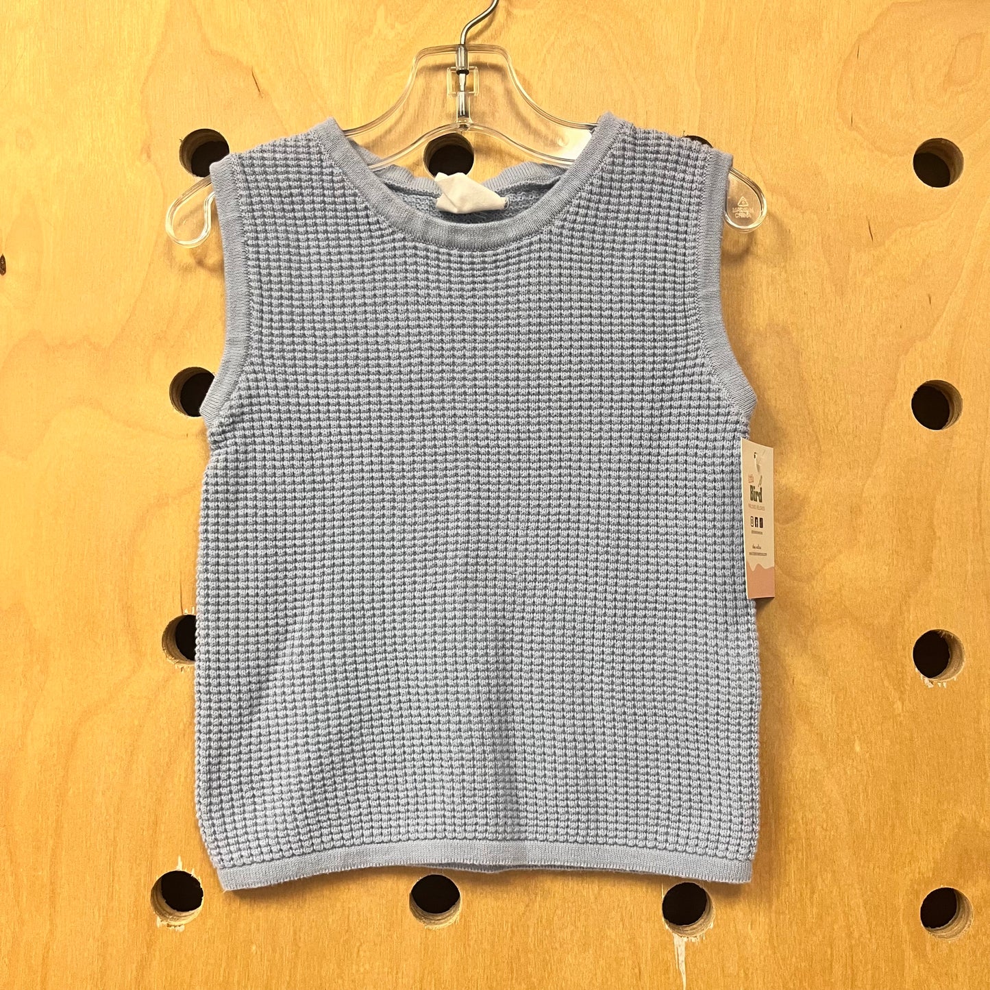 Blue Waffle Knit Tank