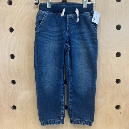 Denim Drawstring Joggers