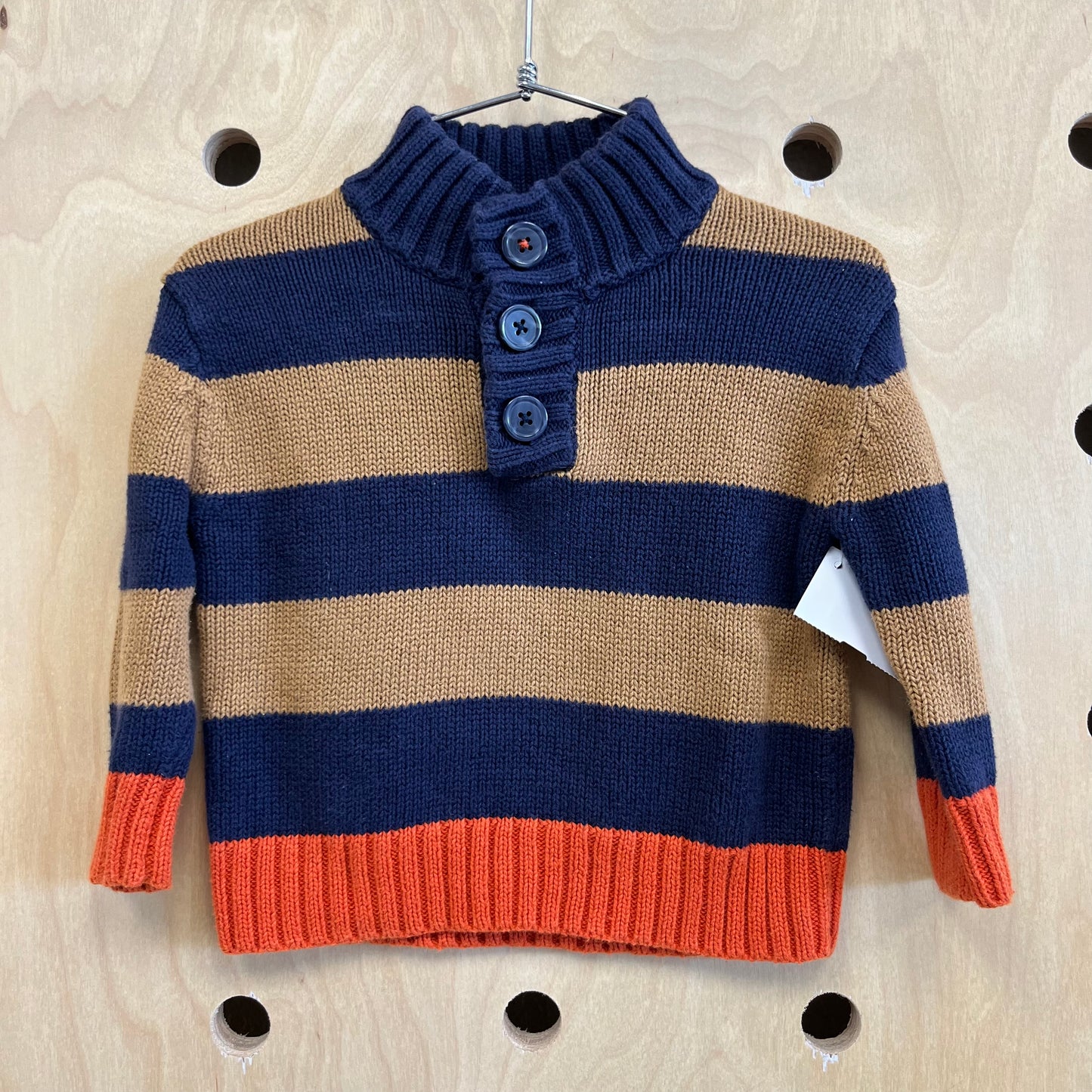 Brown Blue & Orange Sweater