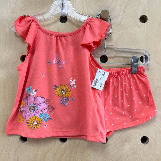 Coral Butterfly Pajamas