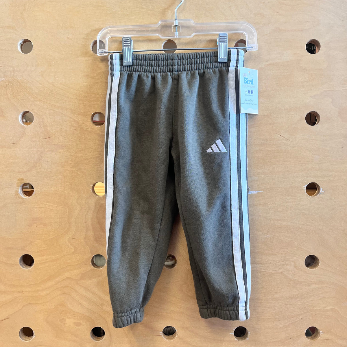Green/White Embroider Logo Joggers