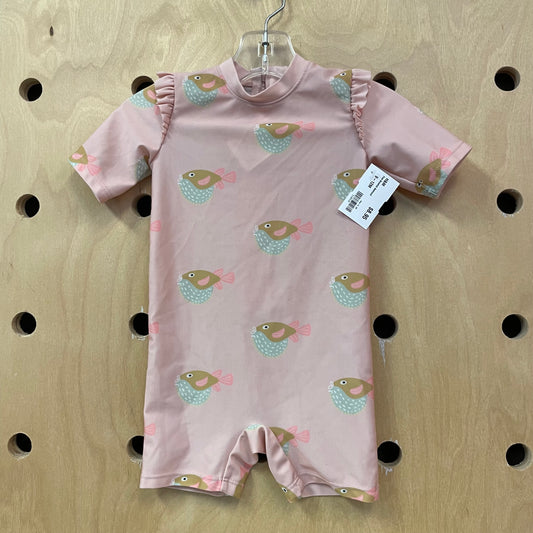 Pink Blowfish Swimsuit