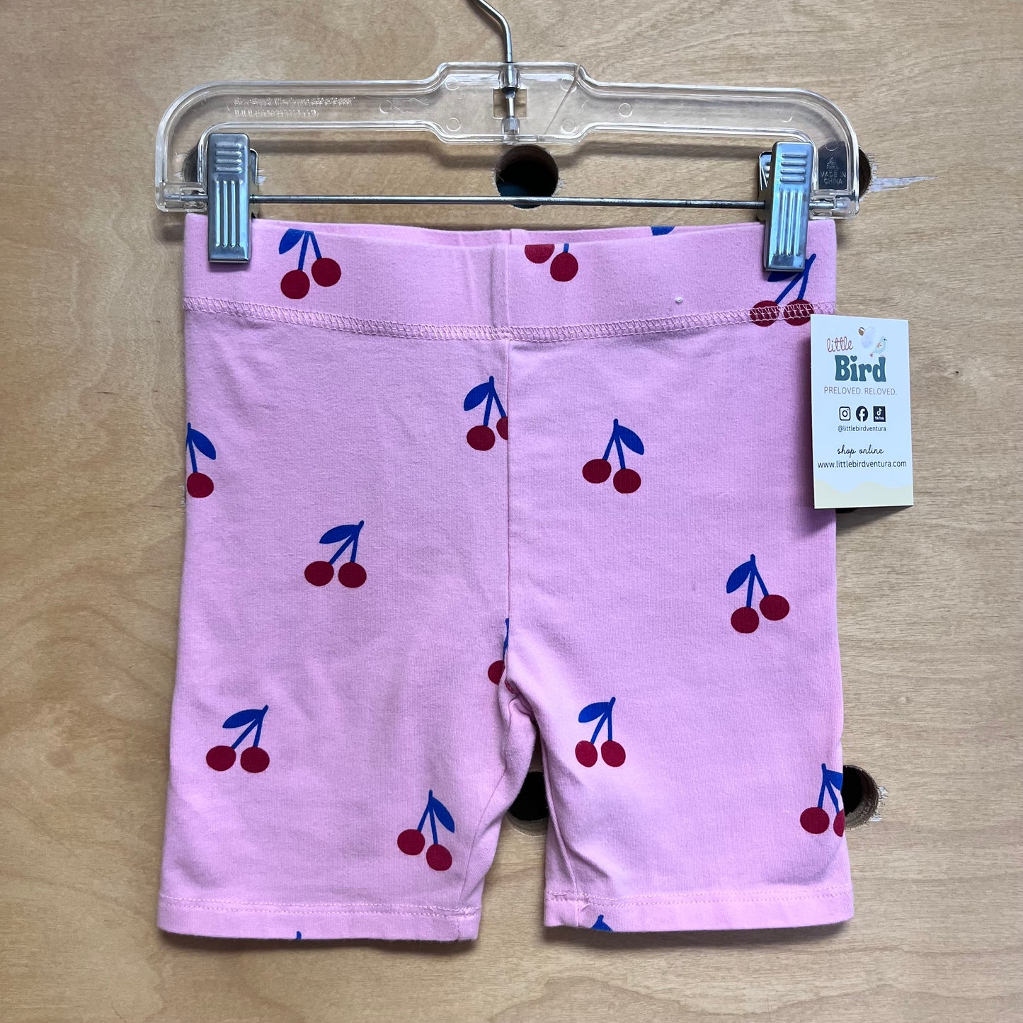 Pink Cherries Biker Shorts