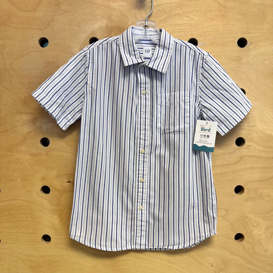 Blue Striped Button Up