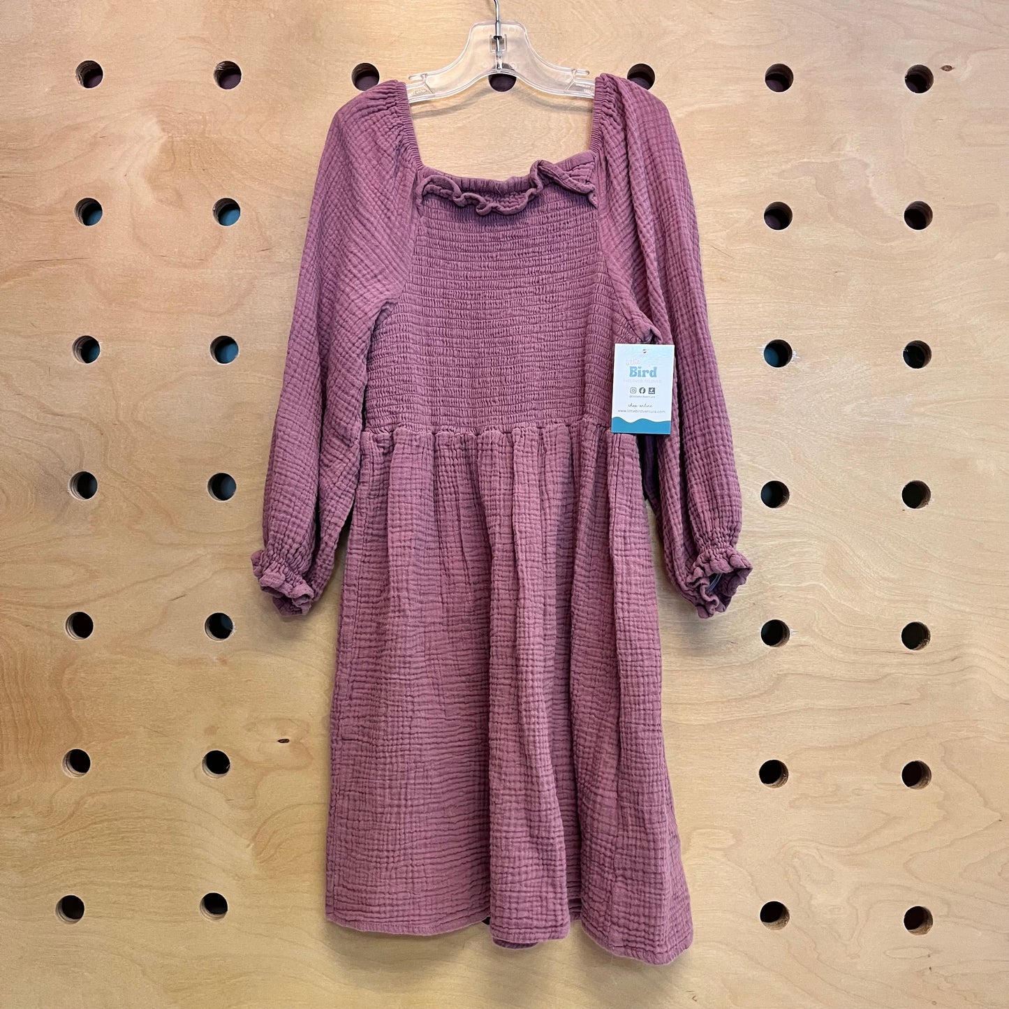 Rose Smocked Gauze Dress