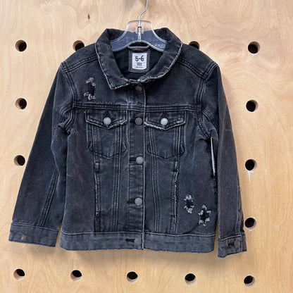 Black Friends Denim Jacket