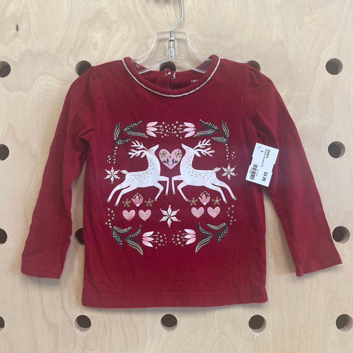 Red Deer Long Sleeve Tee