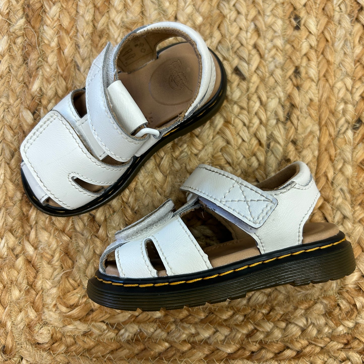 White Moby II Leather Sandals