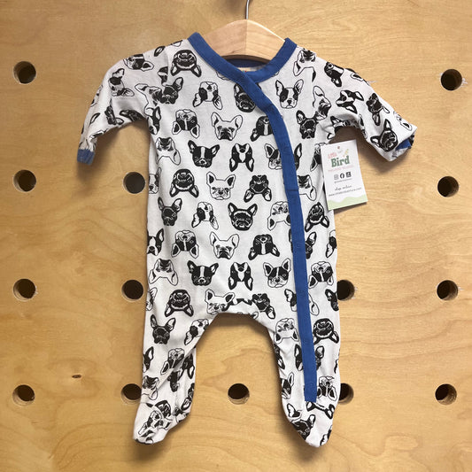 Black/White Dogs Footies