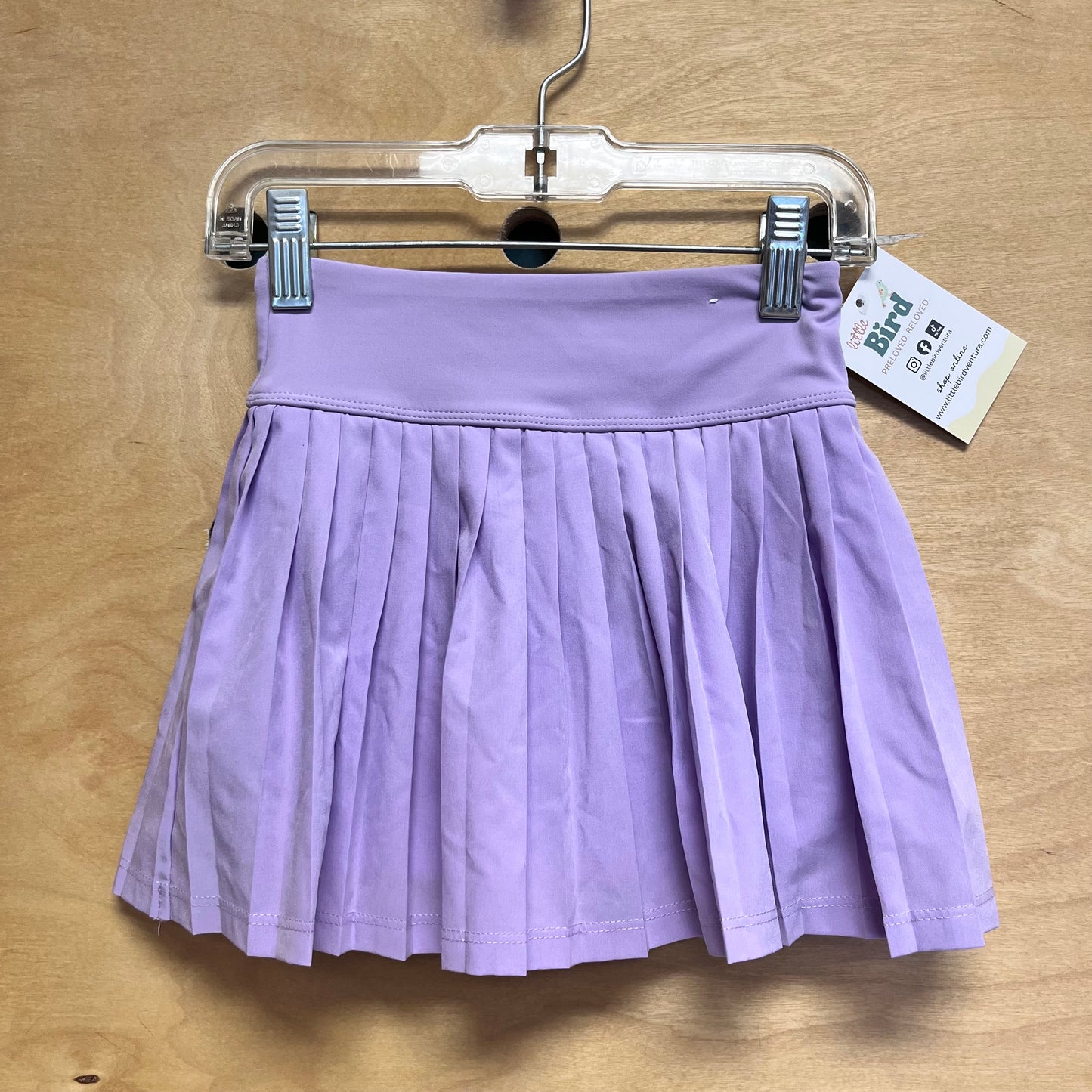 Lavender Pleaded Athletic Skort