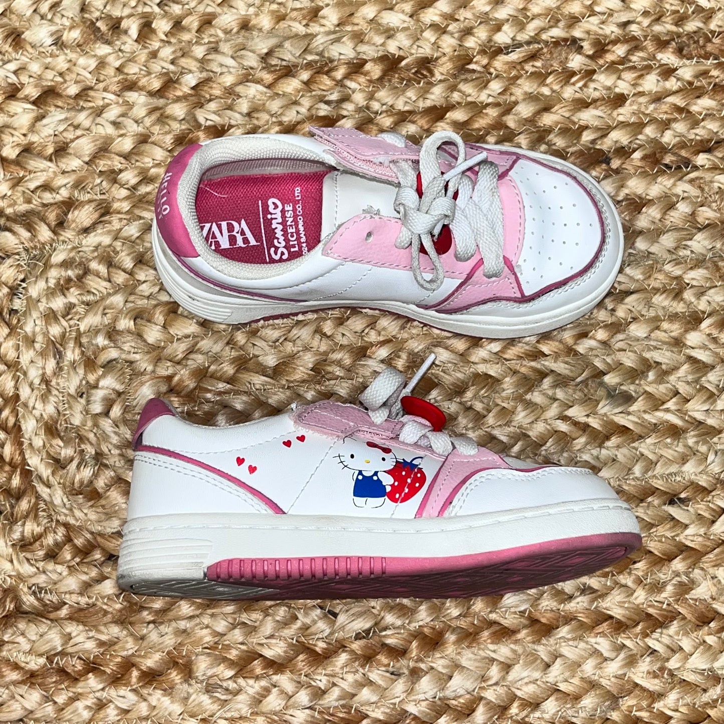 White/Pink Hello Kitty Sneakers