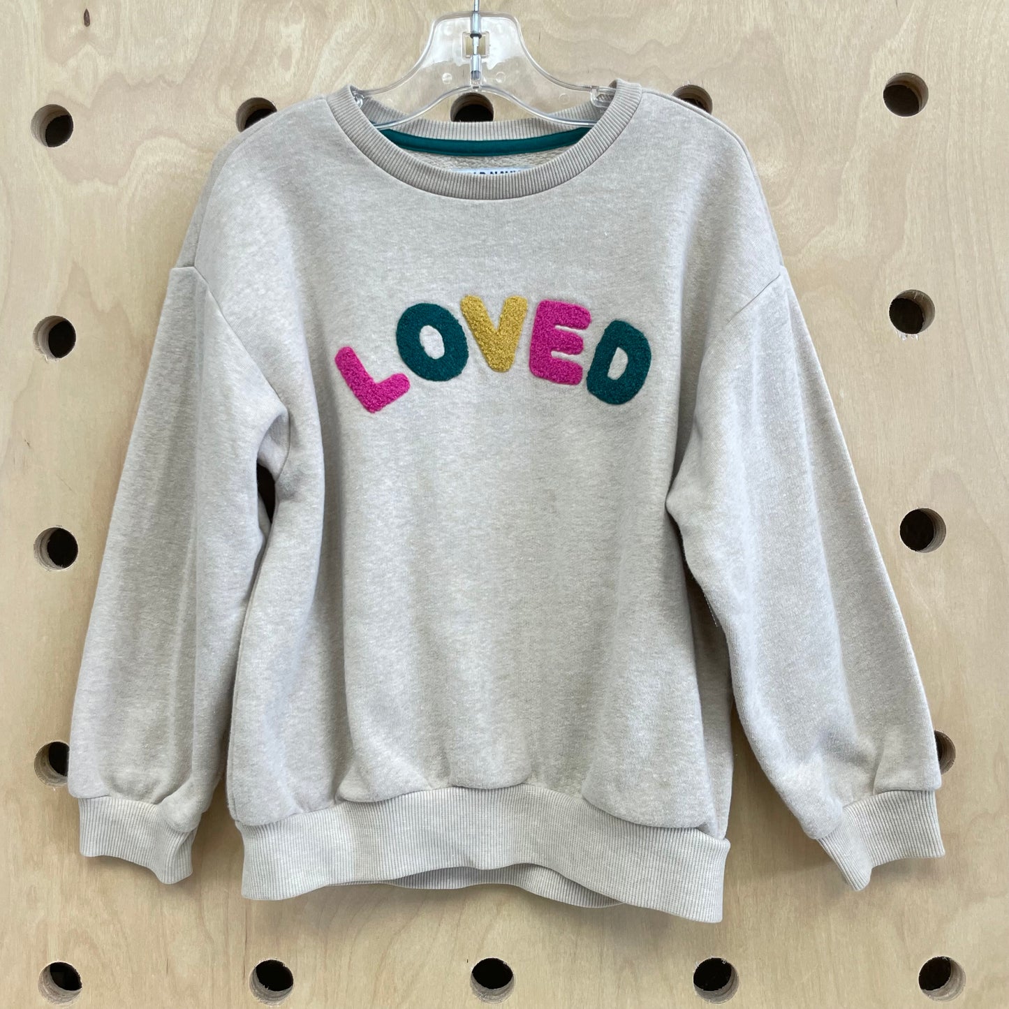 Tan Fuzzy LOVED Pullover