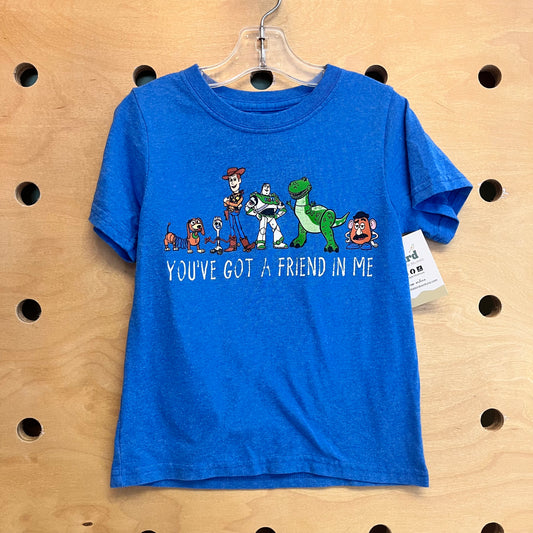 Blue 'Youve Got A Friend In Me' Tee