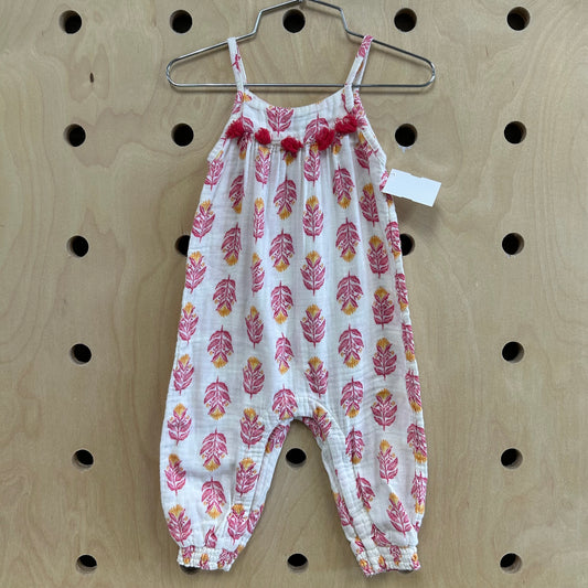 Cream Floral Romper