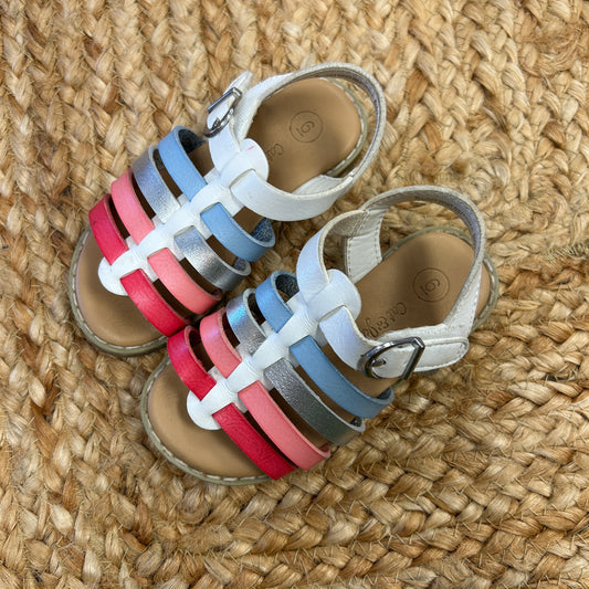 Multicolor/White Fisherman Sandals
