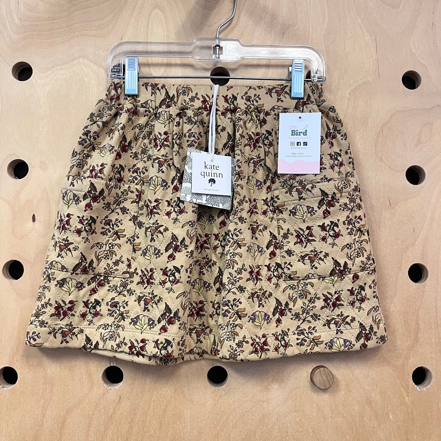 Organic Quilted Floral Skirt NEW!