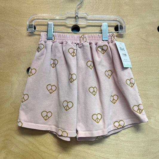 Pink/Mustard Peace Hearts Shorts